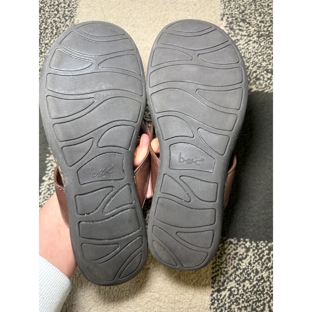 B.O.C zita leather flip flop sandals womens 8 comfort quiet luxury walking - Picture 4 of 4